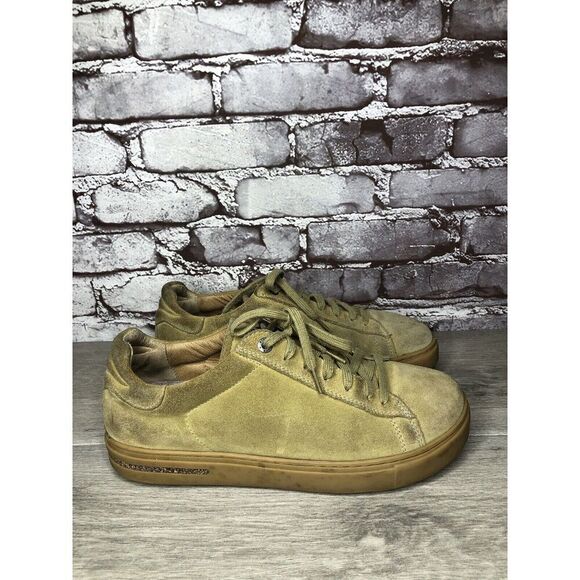 Birkenstock Brown Suede Lace Up Low Comfort Sneakers Shoes Women Sz 41EU/10M US - Picture 3 of 16